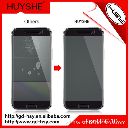 HUYSHE Dongguan best supplier of Screen Guard HTC 10 Tempered Glass Screen Protector